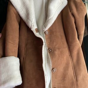 Lew Magram Collection faux fur trench coat